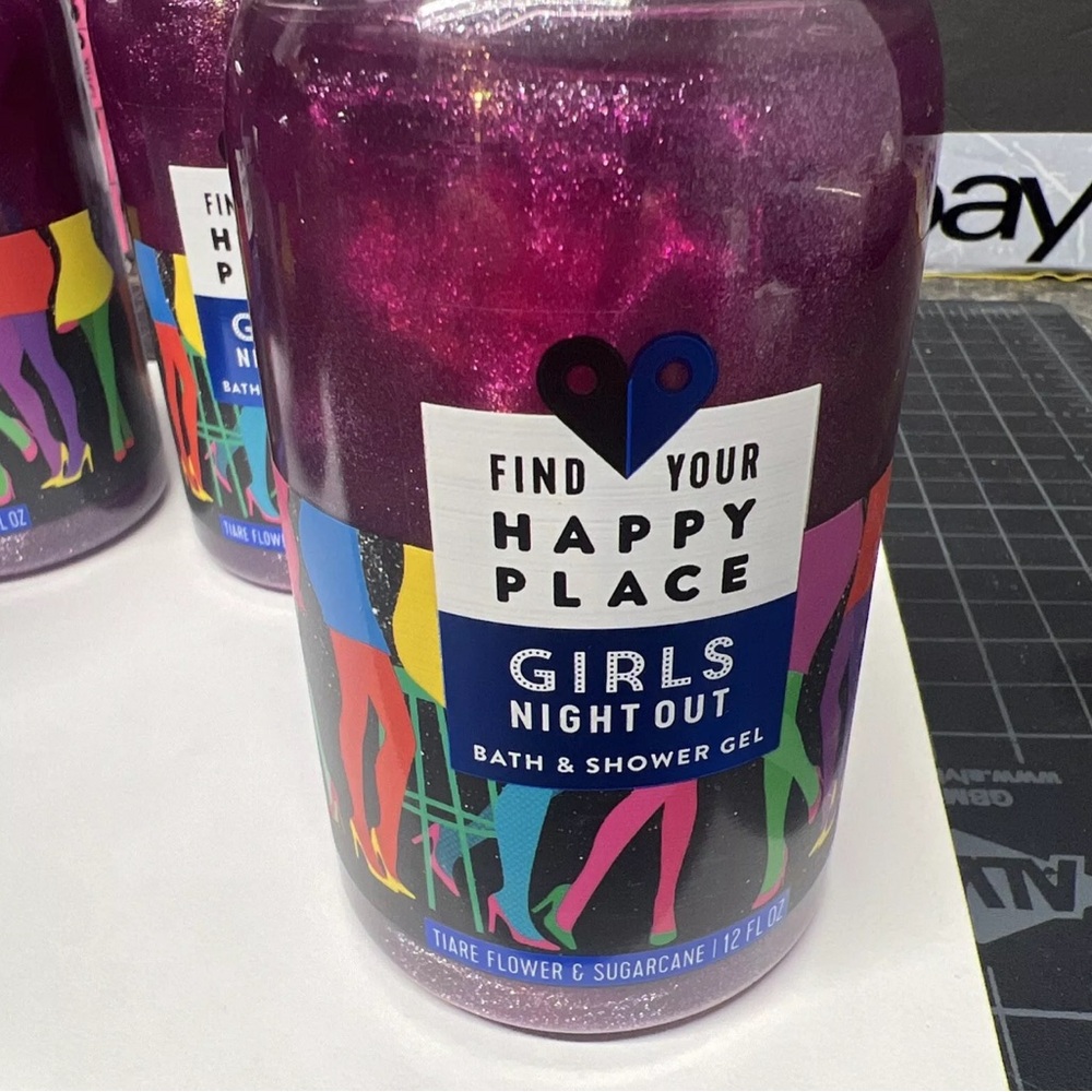 4 NEW Find Your Happy Place Girls Night Out body wash / shower gel - 12oz each - Picture 4 of 10
